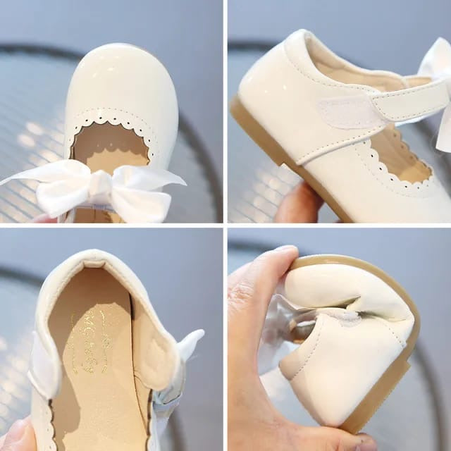 Chaussures Bébés avec Nœud et Fermeture à Scratch