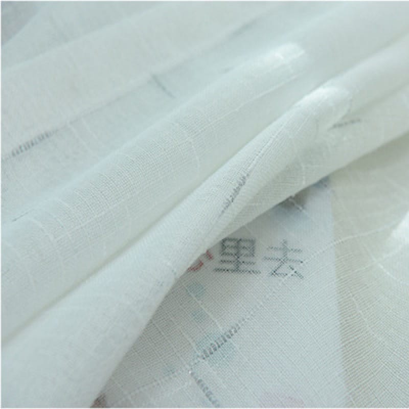 Rideaux Transparents Crème et Or (Lot de 2)